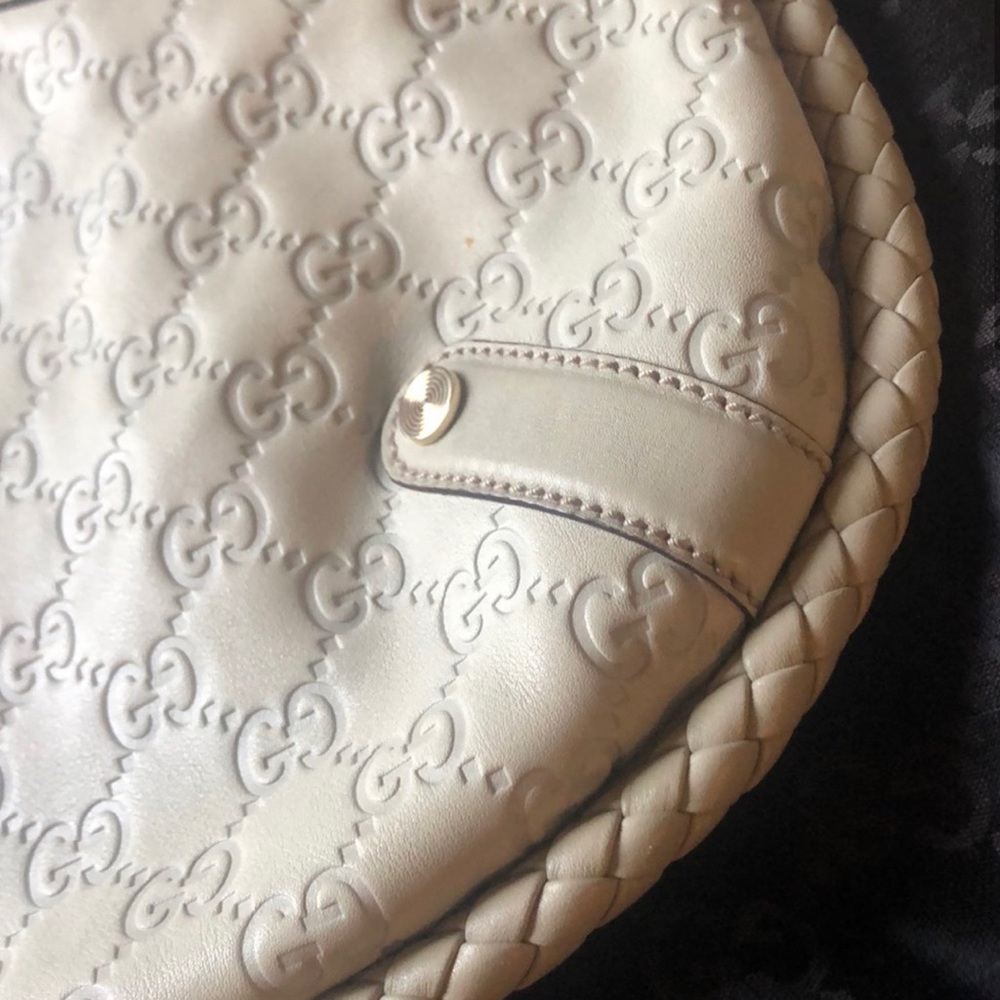 Guccissima Britt Medium Shoulder Bag. Beige And Wallet - Picture 2 of 8